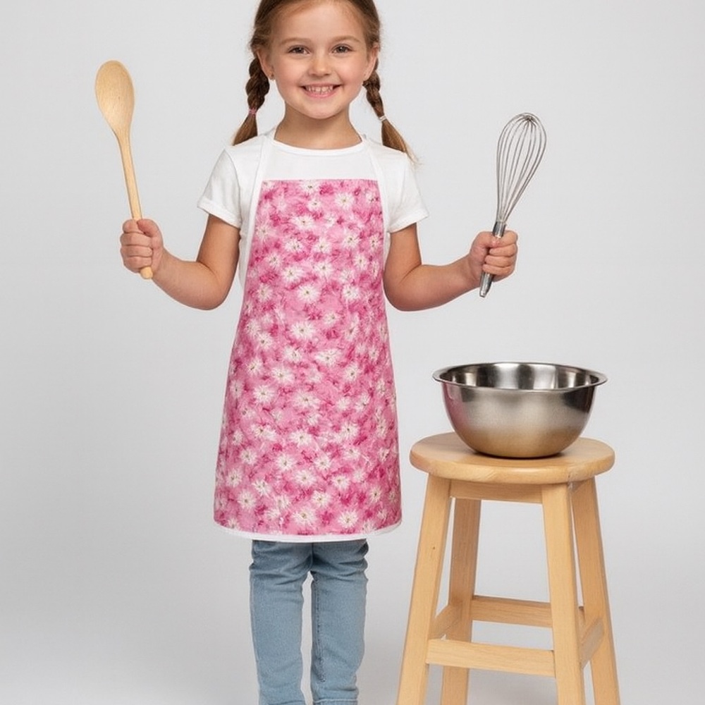 Floral Pink Children's Apron